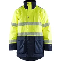 Blakläder Multinorm Winter Parka 4527, Farbe:High Vis Gelb/Marineblau, Größe:4XL