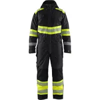 Blakläder High Vis Winter Overall 6720, Farbe:Schwarz/High Vis Gelb, Größe:4XL