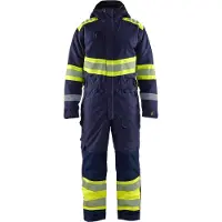 Blakläder High Vis Winter Overall 6720, Farbe:Marineblau/ High Vis Gelb, Größe:XS