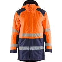 Blakläder High Vis Winterparka 4457, Farbe:High Vis Orange/Marineblau, Größe:M