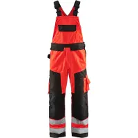 Blakläder Warnschutz Latzhose "2660" - C48 - rot/schwarz