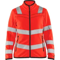 Blakläder Damen High Vis Microfleece Jacke 4966 " - High Vis Rot XXXL"