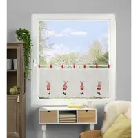 Home wohnideen Scheibengardine "RUDOLF" Gr. 1, rot, B:120cm H:45cm, Voile, Polyester, Gardinen, Scheibengardine, HxB: 45x120