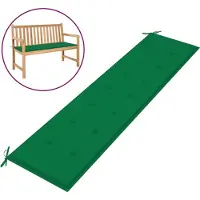 vidaXL Gartenbank-Auflage Grün 200x50x3 cm Oxford-Gewebe