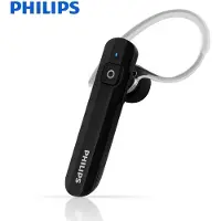 Philips SHB1603/10 - Mono Headset Bluetooth - Kabellos Telefonieren - Weichgel-Ohrstöpsel - Schwarz, 1,6 x 3,6 x 2,2 cm