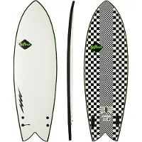 Softech Kyuss Fish 5'8 Softtop Surfboard checkered Gr. Uni