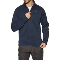 Patagonia - Pullover Reißverschluss 1/4 - M's Better Sweater 1/4 Zip New Navy für Herren aus Wolle - Größe L - Navy blau