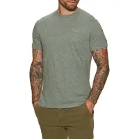 Superdry für Herren. M1011245A T-shirt mit Logo Essential grau (S), Lässig, Kurzarm, Bio-Baumwolle, Nachhaltig