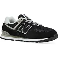 New Balance Unisex für Kinder. GC574V1 Turnschuhe 574 schwarz (23.5), Wohnung, Schnürsenkel, Lässig, Sportlich, Kinderbekleidung