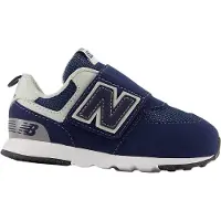 New Balance Unisex für Kinder. NW574V1 Sneakers 574 New marineblau (23), Wohnung, Klettverschluss, Lässig, Kinderbekleidung