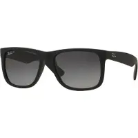 Ray-Ban - Polarisierte Lifestyle-Sonnenbrille &ndash; Justin Classic - Justin Classic Matte Rubber Black Light Grey - schwarz