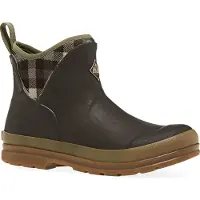 Muck Gummistiefel Originals Pull On Ankle Brown Plaid Damen-Schuhgröße 39