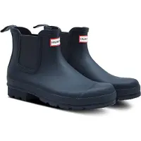 Hunter Chelsea Boots Unisex Blau Gummi