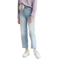 Levi's Ribcage Straight Ankle Jeans Light Indigo Größe: W27L27 | Straight Jeans Outlet | Damen | Blau