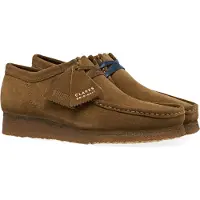 Clarks für Herren. 26155518 Braune Wallabee-Lederschuhe (43), Wohnung, Wildleder, Schnürsenkel, Lässig