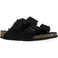 Birkenstock Pantoletten Arizona Shearling 0752663 Schwarz 38