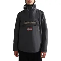 Napapijri Herren Regenjacke Grau Langlebig & Nachhaltig mit Kapuze & Tasche