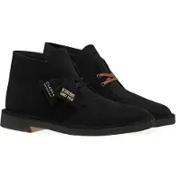 Clarks Originals Schnürschuhe Desert Boot mit mehrlagigem OrthoLite-Fußbett 1219 Black Sde 46
