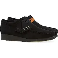 Clarks Originals Wallabee Wildlederschuhe, Schwarz 47 EU