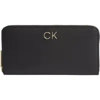 Calvin Klein Damenbrieftasche Schwarz: Portemonnaie mit Kartenfächern & Reißverschluss