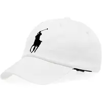 Ralph Lauren Unisex. 710673584003 Mütze mit Visor Logo weiß (OSFA), Lässig, Baumwolle