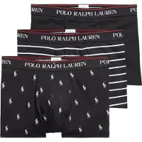 Ralph Lauren für Herren. 714830299009 3er Pack Classic Trunk Boxershorts schwarz (S), Heimtextilien, Baumwolle