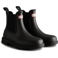 Hunter Chelsea Boots Unisex Schwarz Gummi