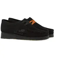 Clarks Schnürschuh "Wallabee. Black Sde" mit unnachahmlicher Kreppsohle