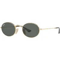 Ray-Ban RB3547N Unisex-Sonnenbrille Vollrand Oval Metall-Gestell, Gold