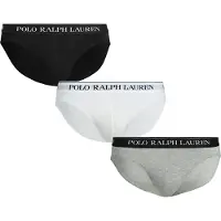 Ralph Lauren für Herren. 714835884003 3er-Pack Low Rise-Slips schwarz, grau, weiß (XL), Heimtextilien, Baumwolle