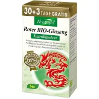 Alsiroyal Roter BIO-Ginseng Extraktpulver 30+3 Btl. 15% Ginsenoside 33 g