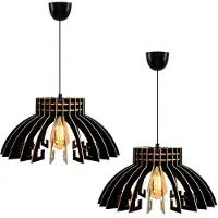 Wellhome Wh1113 Hanging Lamp 2 Units Golden
