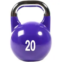 Gladiatorfit Wettkampf-Kettlebell aus Gusseisen mit aufgemaltem Logo 1 St