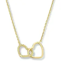 Marie-Celeste Celeste Halskette Herzen 40 - 42 - 44 cm - Gold
