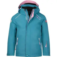 TROLLKIDS Holmenkollen PRO Winterjacke, Teal/Mauve, Größe 104