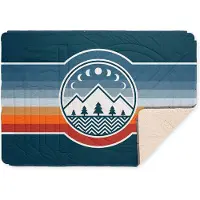 Voited - 4-in-1-Campingdecke &ndash; CloudTouch Blanket - CloudTouch Blanket Camp Vibes Two - Blau