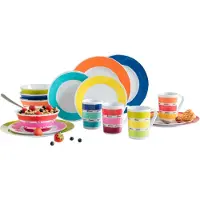 Flamefield Colours Melamin Geschirr-Set 16-tlg.