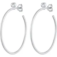 Elli Ohrringe Creolen Stecker Kristalle Klassisch 925 Silber Elli Premium Silber