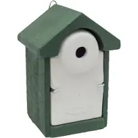 Cj Wildlife Nistkasten „Sevilla“ WoodStone Grün 28 mm | Vogelhaus Holzbeton |