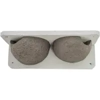 Cj Wildlife WoodStone Mehlschwalbennest Doppelt | Vogelhaus Holzbeton |