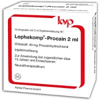 Unilipon Lophakomp Procain 2 ml Injektionslösung 20x2