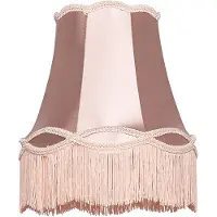 QAZQA Lampenschirm Stoff Rosa 30/18/26 - Granny
