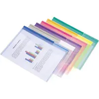 Tarifold collection Dokumententasche A4 PP Klettverschluss farbig sortiert 12 Stück Packung mit 5 Stück