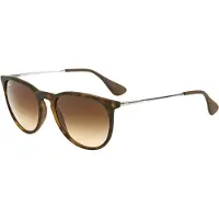 Ray-Ban RB 4171 ERIKA Damen-Sonnenbrille Vollrand Panto Kunststoff-Gestell, braun