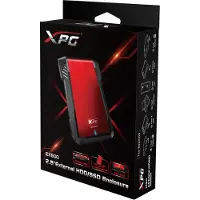 ADATA EX500, HDD / SSD-Gehäuse, 2.5", Serial ATA III, USB Anschluss, Schwarz, Rot
