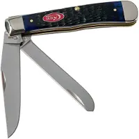 Case Knives Case Trapper Navy Blue Bone, Rogers Jig, 07051, 6254 rostfrei, Taschenmesser