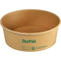 Biopak Salat-Schale Ronda 700 ml, Braun, 50 Stück