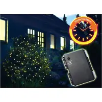 FHS LED BATTERIE LICHTERNETZ WARM WEIß 200 LICHTER 2 x 2 m TIMERFUNKTION