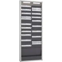 Eichner Karten-Sortiertafeln 9219 Serie, 1 – bis 3-reihig lieferbar, 2-spaltig, H 1350 x B 490 mm