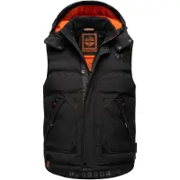 STONE HARBOUR Steppweste "Egoor" Sportliche Outdoorweste mit abnehmbarer Kapuze